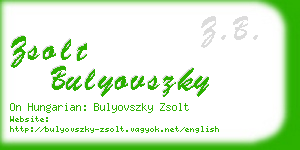 zsolt bulyovszky business card